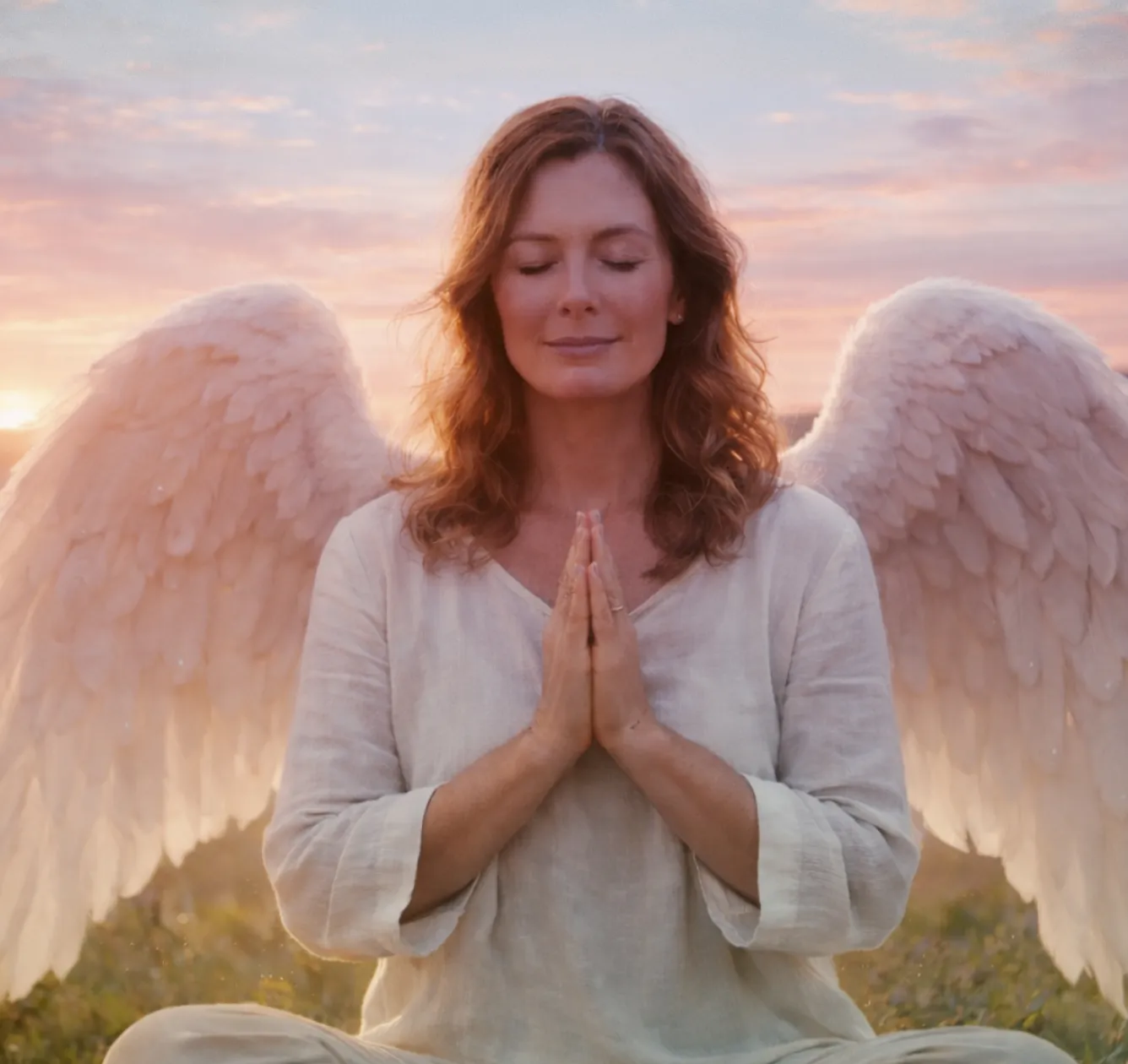 Angelical meditating